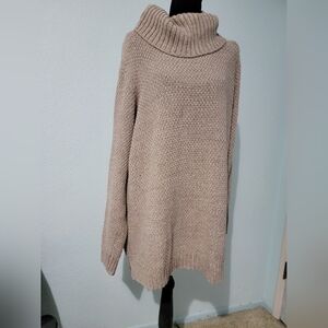 Cozy Tan Turtleneck Sweater